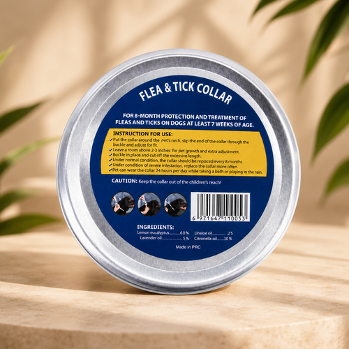 Plant-Based Flea & Tick Collar – Up to 8 Months of Protection