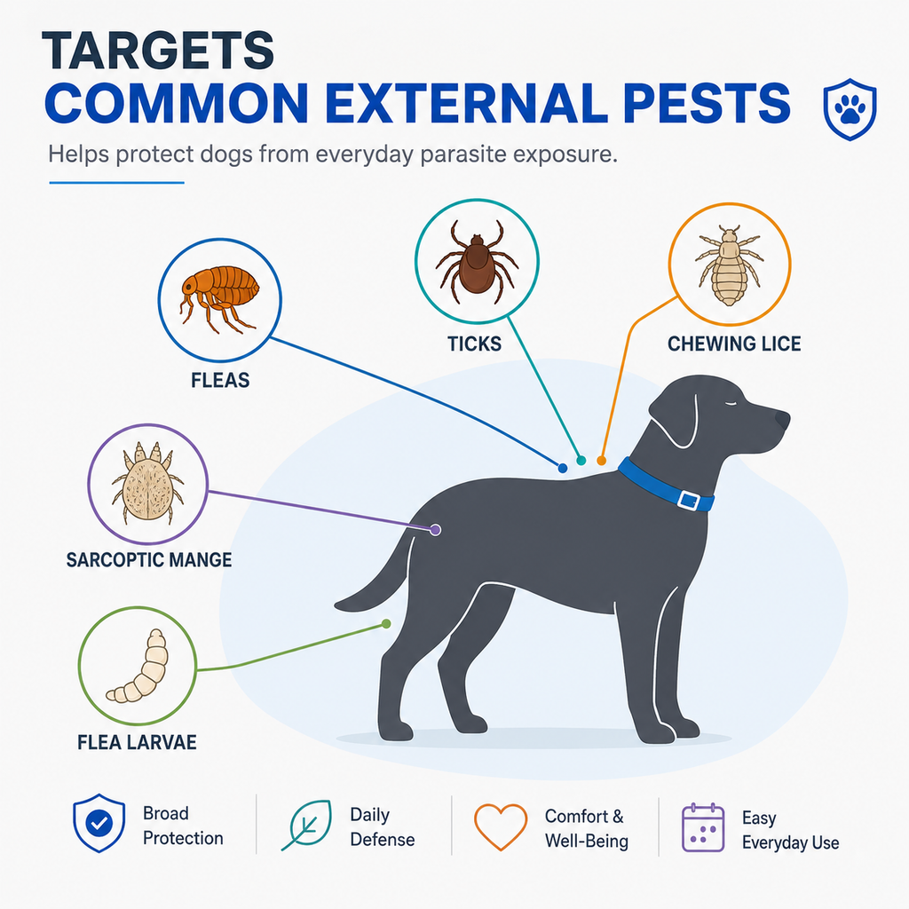 Plant-Based Flea & Tick Collar – Up to 8 Months of Protection