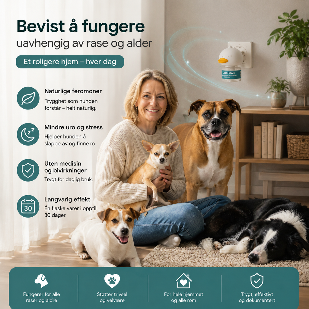 Forvandle hundens inne-urinering, bjeffing og angst – raskt, enkelt og skånsomt!